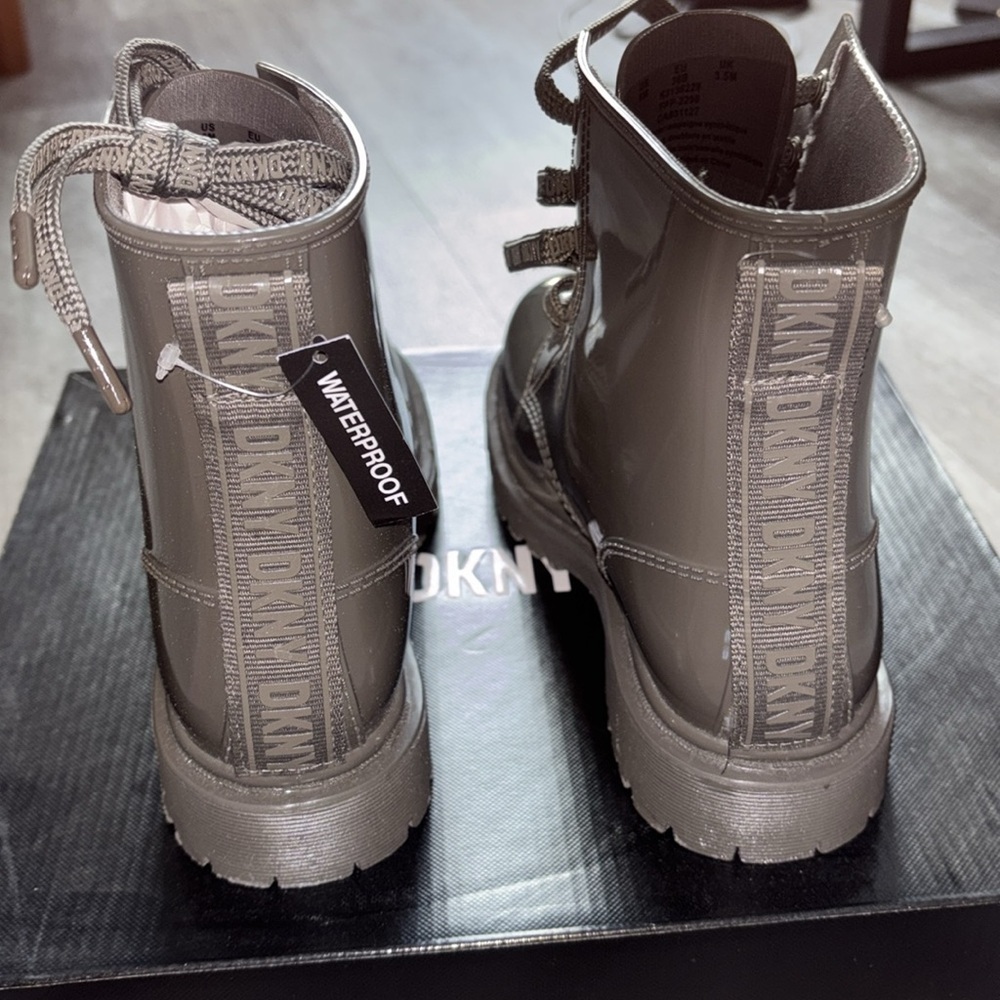 DKNY lace up rain boots - Picture 9 of 9